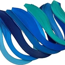 Blue Colour Family/Shades Quilling Paper Strips 3MM | Single Color | for Earings Jewellery Making for Kids and Adults | Origami Paper | Floral Designs & Project Work (Blue Shades) | Pack of 6pcs-picture-26