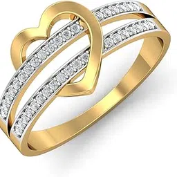 kuberbox 18KT Yellow Gold Special Wedding Ring for Women-picture-21