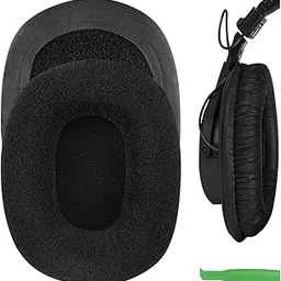 Geekria Comfort Velour Replacement Ear Pads for Sony MDR-7506, MDR-V6, MDR-CD900ST Headphones Ear Cushions, Headset Earpads, Ear Cups Cover Repair Parts (Black)-image-31