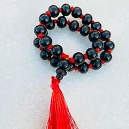 Ebony Wood (Karungali Katai) Knoted Jap Mala (Unpolished)| Religious Japa Mala Malai for Meditation| Beads Size 6mm (54+1)-picture-26