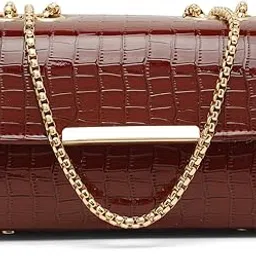 fargo Leatherette Side Sling Bags For Women's Ladies Croco-picture-36