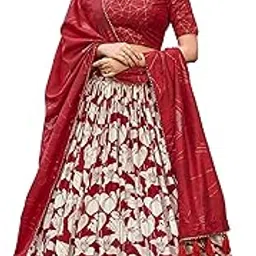 looknbook art Womens' Wear Tussar Silk With Patola Printed Lehenga Choli-picture-51