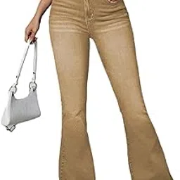 Women’s High Waist Jeans || Flared Bell Bottom Bootcut Pants || Wide Leg Stretch Denim – Perfect for Travel, Party & Everyday Use Sizes 26 to 40 (0)-image-98