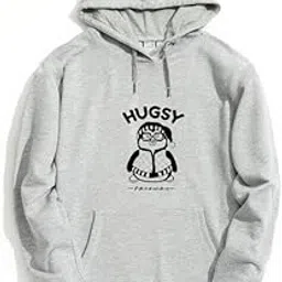 Random Print Graphic Print Pullover Hoodie, Black, Long Sleeve with Kangaroo Pocket 320 GSM Fleece Inside-image-22