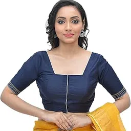 rene Women Cotton Tussar Embroidered Stitched Blouse (D-1005412)-picture-10