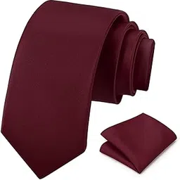 Solid Color Slim Microfiber Tie-Matte Finish Tie for Men, Boys, Gents-Formal & Casual Wear-Combo Pack-image-31