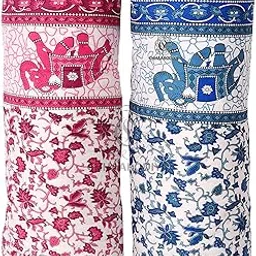 LILFLY 400 TC Jaipuri Light Weight Pure Cotton Traditional Rajasthani Print Single Bed Quilt/Razai/Rajai (Multicolor, Animal Print, Single Bed Set of 2)-picture-37