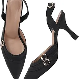 tryme Super Comfortable Solid Pointed Close Toe Stilettos Heel Sandals For Women & Girls-picture-54