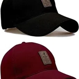 MKR Store Soft Cotton Adjustable Unisex Cap Quick Drying Sun Hat Protection for Men and Women (Freesize) Baseball Caps (Pack of 2)-picture-31