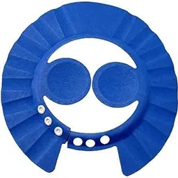 WOX MOX Adjustable Safe Soft Bathing Baby Shower Cap Wash Hair for Children Baby Eye Ear Protector (Multi Color)-image-84