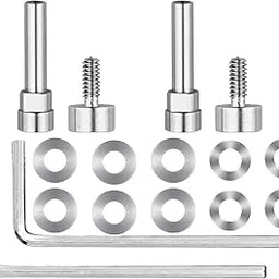 SOULWIT Metal Swivel Pins Replacement Parts Kit for Bose QuietComfort 35/QC35/QC35 II/QC45/QuietComfort SE (QC SE)/New Quiet Comfort Wireless Headphones, Hinge Screws Accessories and Gasket (Silver)-picture-54