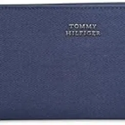 tommy hilfiger Women's Zip Around Wallet Novi | Navy Twill Textured | Multi-Slot Capacity for Accessory | Fashionable and Stylish Purse-picture-26
