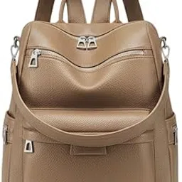 momsystore Medium Size Leatherette Backpack Purse for Women and Girls Convertible-picture-58