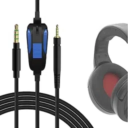 Geekria QuickFit Gaming Headset Cable with Inline Mute and Volume Control Compatible with Sennheiser GSP 300, GSP 350, GSP 500, GSP 600 Headphones, 2.5mm AUX Replacement Stereo Cord (Black 5.6FT)-image-32