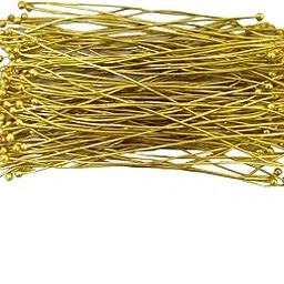 Embroiderymaterial 1MM Thick Double Ball End Head Pins Jewellery Findings for Jewellery Making (Gold. 7CM, 250 Pieces)-picture-30