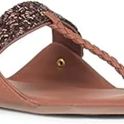 bata Women’s Toe Ring Slippers | Comfortable, Stylish Flat Sandals | Trendy Design with Cushioned Footbed, Durable Sole | Perfect for Casual, Summer, and Everyday Wear image 1