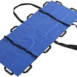 ATORSE Foldable Emergency Stretcher Reusable for Transfer Moving Patients Emergency Blue-image-28