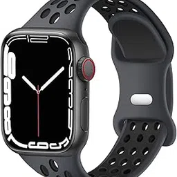 Sport Bands Compatible for Apple Watch Bands 49mm 45mm 44mm 42mm 41mm 40mm 38mm,Breathable Soft Silicone Sport Women Men Replacement Strap Compatible with iWatch Ultra & SE & Series 8/7/6/5/4/3/2/1-picture-14