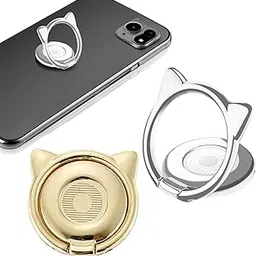 2Pcs Phone Holder for Hand, Phone Ring Grip, Phone Back Holder Grip, Secure Phone Grip for One-Handed Operation(Gold+Silver)-image-40