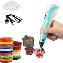3D Pen for Kids with10 pcs Filament and USB Cable in 3D Printing Pen 3D Pen with USB Cable (Blue)-image-103