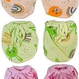 cuteably Baby Dori Mittens, Set of 3, 0-12 Months, Multicoloured Print-picture-11