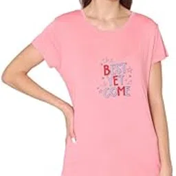 bodycare Women's Modal Printed Casual Style Night Suit Set Of Tshirt & Shorts-Bsss17501-17510-picture-44