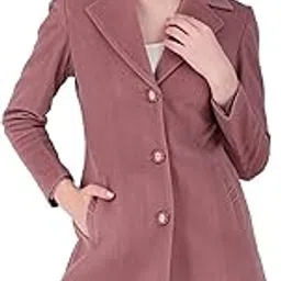 brazo Latest Women’s Long Winter Coat |Classic Professional Style, Overcoat with Notch Lapel & Button Closure | Stylish Formal & Casual Wear-picture-15