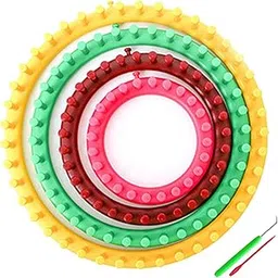 HEAVENGLOW Knitting Looms Set Weaving Suture Needle for Socks Hats Sweater Round | Crafts | Needlecrafts & Yarn | Crocheting & Knitting | Knitting Boards & Looms-picture-33