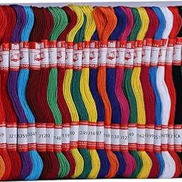 Coats Doli Embroidery Threads Assorted skeins Set of 100-picture-35