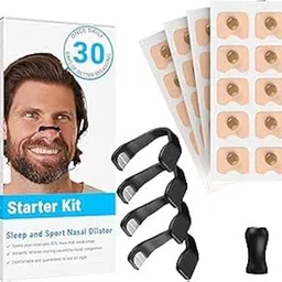 DR AGRO 20Pcs Strips Nasal Strips For Breathing Reduce Snoring And Enhance Sleep Nasal Strips For Sleep Skin Friendly Anti Snoring Solution (Magnetic nose clip)-picture-25
