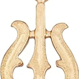rvk Temple Needs Trishul Pendant – Gold-Plated, 3 cm x 1.5 cm, 3.25 g Traditional Design Spiritual Locket for Men & Women, Hindu Religious Jewelry-picture-21