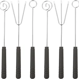 6pcs Chocolate Fork Smores Roast Meat Stick Fork Appetizer Fork Diy Decorating Tool Fondue Pot Chocolate Melting Tool Candy Dipping Spoons Cake Forks Cocktail Plastic Fruit Fork-picture-34