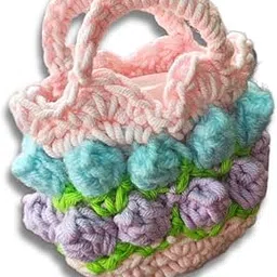 Studio Nairiti Handmade Crochet Tulip Purse AirPods Case, Soft Cotton-Acrylic Yarn, Floral Mini Bag Style Cover, for Plant Lovers, Travel-Friendly Accessory, Handmade in India-picture-33