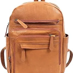 celtic Soft Tan Leather Backpack – Elegant, Versatile & Well-Organized-picture-19