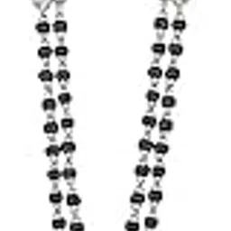 | Silver-Plated Artificial Twin Layer Mangalsutra | Lavender Artificial Gem | Trendy & Comfortable | Women-image-16