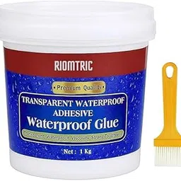 RIOMTRIC Waterproof Glue,1Kg Insulating Sealant, Transparent Repairing Leak Waterproof Adhesive, Super Strong Bonding Sealant Invisible Agent Adhesive (1 Liter/Big Pack)-picture-41
