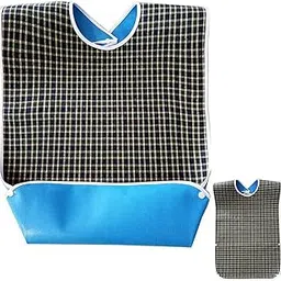 HASTHIP® Adult Bibs,Adult The Eldly Bib Adult Washable Dining Bibs for Elderly Green-picture-43