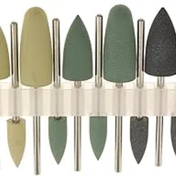 LOOM TREE® 12 Pieces Dental Resin Base Acrylic Polishing Burs Rotary Drill Polisher Set|Professional Dental Supplies|Handpieces & Instruments|Burs-image-8