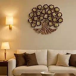 JVI Craft Tree of Life Wall Hanging Decor For Living Room, Office | With Led Lights Hanging Art Decor Sculpture | 30 * 30 Inches-image-27