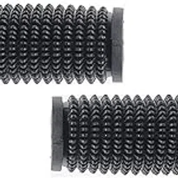 A2D DH1 Non Slip Bike Comfort Riding Acupressure Acupuncture Rubber Bike Handle Grips Covers Set of 2 Black for Yamaha SZ-R-image-0