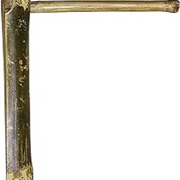 Watika Craft Bamboo Hanging Brackets for Decorative Pendent Lampshade (16 Inches Wall Bracket with 10 Inch Stick) - Natural Brown image 1