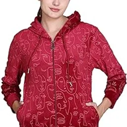 ekools Women Printed Winter Wear Jackets (Flee53)-picture-32