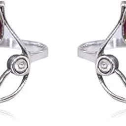 unniyarcha Pure Silver 92.5% Aam Ras Red Stone Toe Ring Silver Finish for timeless elegance, 100% Handcrafted by skilled Indian artisans, BIS Hallmarked for guaranteed silver purity.-picture-23