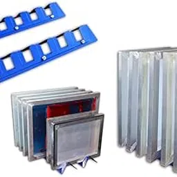 TECHTONGDA 6 Slot Screen Printing Frame Rack Shelf Storage Holder Desktop Adjustable Silk Screen Frame Rack Screen Drying-image-45