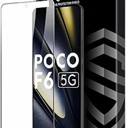 Military-Grade Gorilla Tempered Glass Compatible with Poco F6 (6.67 Inch) With Installation Kit | Edge to Edge Coverage | Black-picture-25
