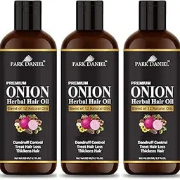 Park Daniel Onion Herbal Oil for Hair Growth, Yellow, 200 ml, Pack of 3-picture-16