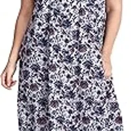osf Women's Printed Cotton Floral Maxi Round Neck Full Length Nightwear Night Gown Nighty (Pack of 1, NW0390)-picture-35