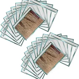 fabpax Saree Cover, Saree Cover for Gifting, Non-Woven Single Saree Bags, Transparent Saree Covers with Zip, Saree Covers for Storage, Wardrobe Organiser, Size-36x42 cm (Sky Blue, Set of 20)-picture-11