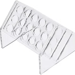 uxcell Slant Rack Arcylic Test Tube Holder 15 Wells for 10ml/15ml Centrifuge Tubes Clear-image-17