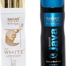 Feel The Fresh Fragrance Sagar Just White London & Sagar Java 400 Ml Combo Of 2 Deo Unisex Perfume.-picture-13